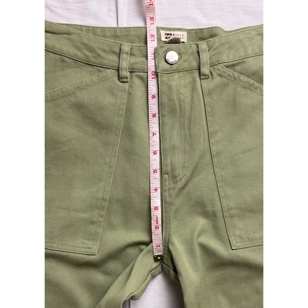 Billabong Leia Pant Avo Green Utility Cargo Wide Leg Twill Womens waist 29 in‎ - Picture 12 of 16